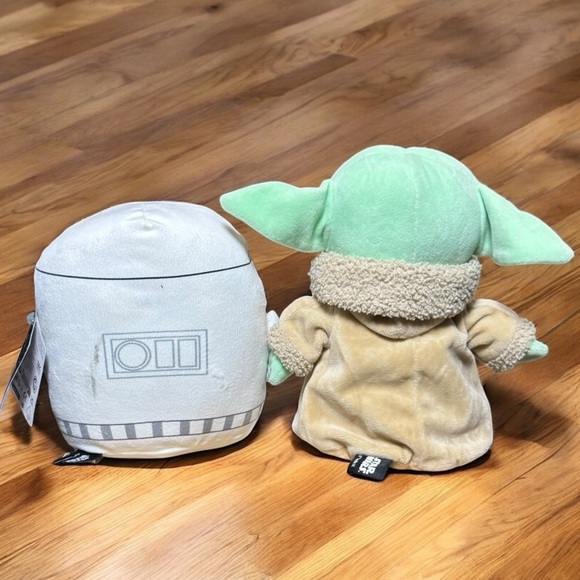 🧸 2/$18 | Star Wars Plush Set – Mattel Grogu (Baby Yoda) & Stormtrooper Toys - Picture 6 of 16